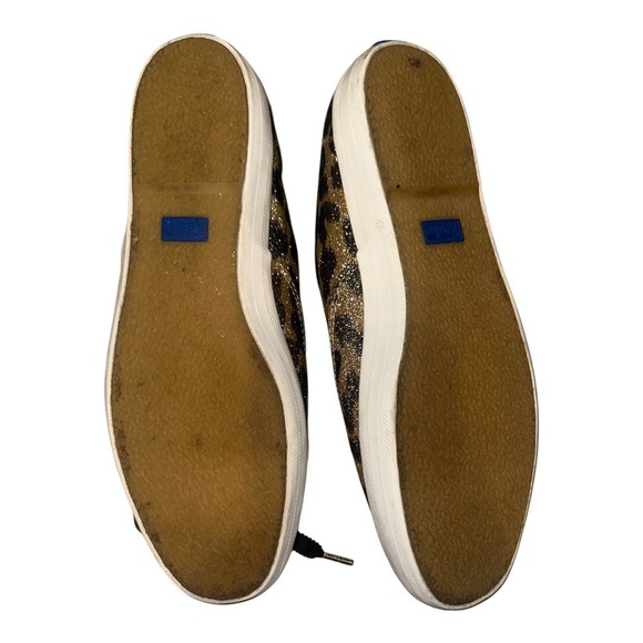 Keds x Kate Spade Leopard Print Glitter Sneakers, Size 9 - Picture 9 of 9